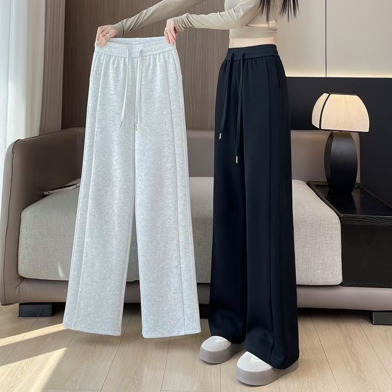 窄版阔腿裤女秋冬2025新款卫裤女