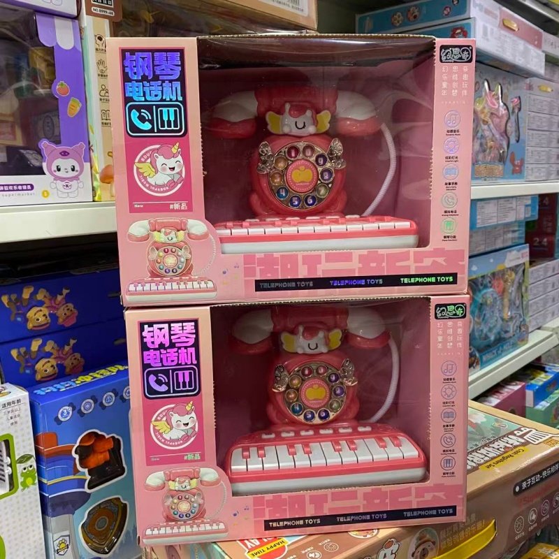 早教儿童电话机益智玩具天使仿真婴儿座机宝宝启蒙音乐女孩玩具