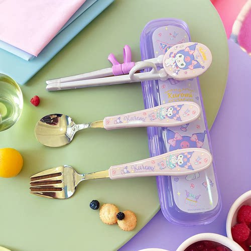 库洛米学习训练筷子叉子勺子