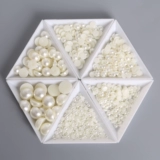 Белые бусины ручной работы, браслет из бисера, драгоценный камень для кольца, серьги, аксессуар для волос, 1000 шт, DIY