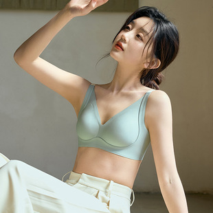 侧收副乳显小不外扩！薄款无痕固定杯裸感舒适文胸提拉水滴内衣