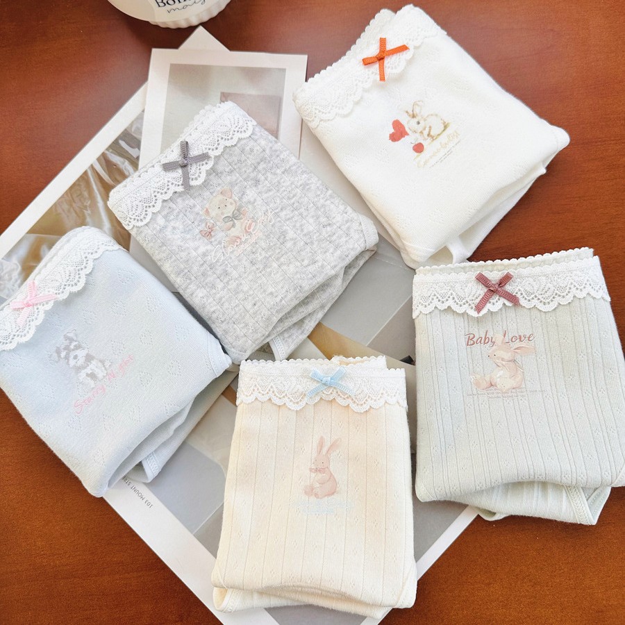 A类婴儿棉加长裆少女内裤