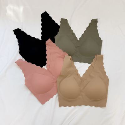 无痕无钢圈收副乳文胸女