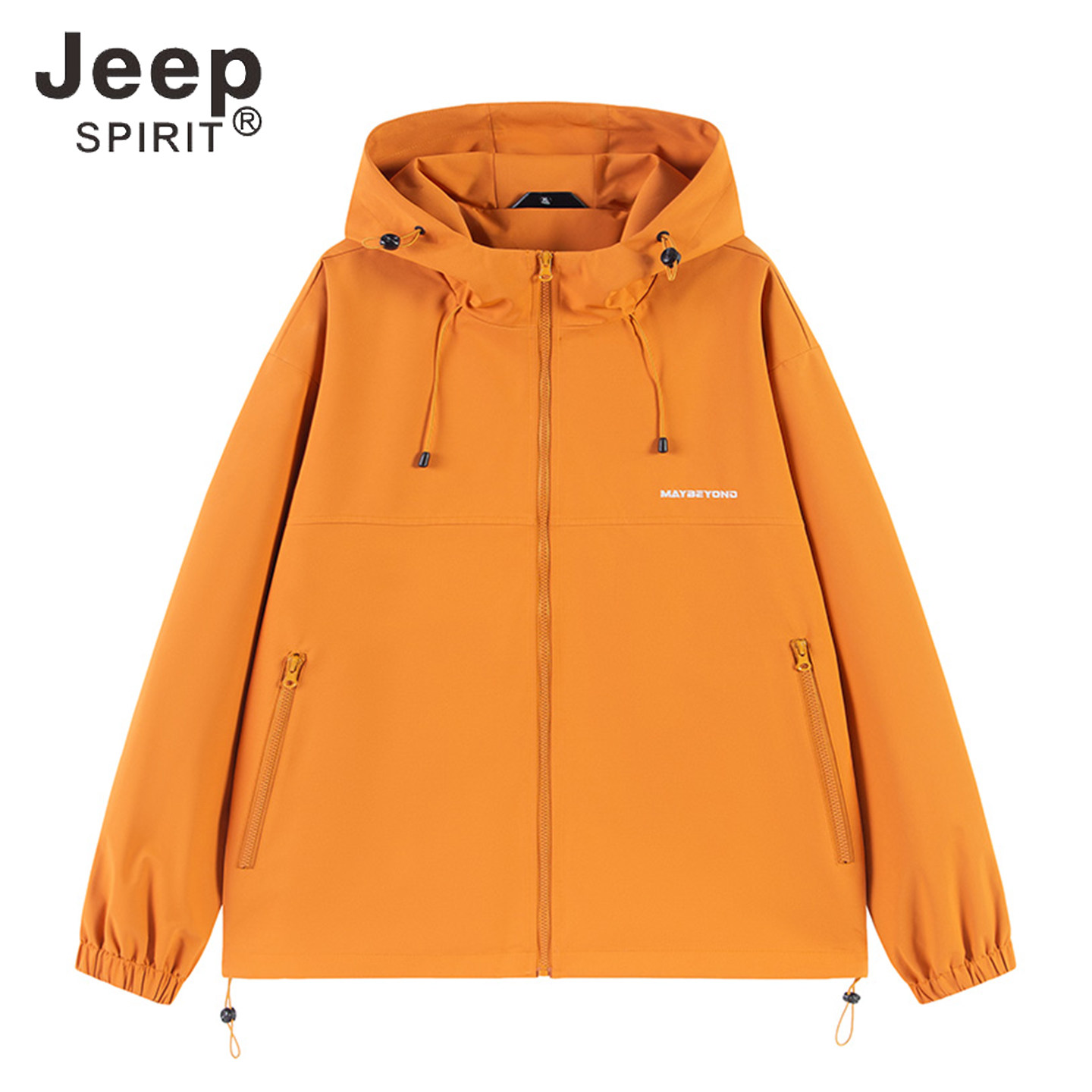 JEEPSPIRIT防风连帽户外冲锋衣