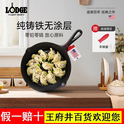 Lodge洛极 美国进口无涂层铸铁小煎锅23cm 煎炒焗烤全能 L6SK3