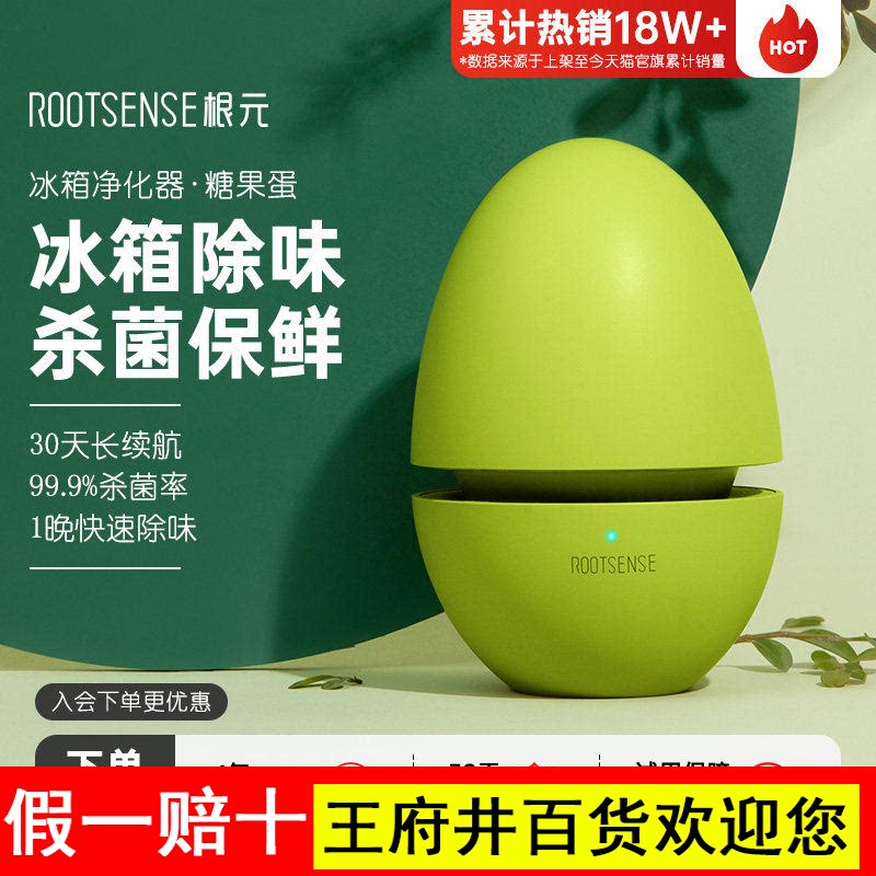 根元冰箱除味器臭氧杀菌蛋除味剂除臭去味净化保鲜舌尖卫士除菌器