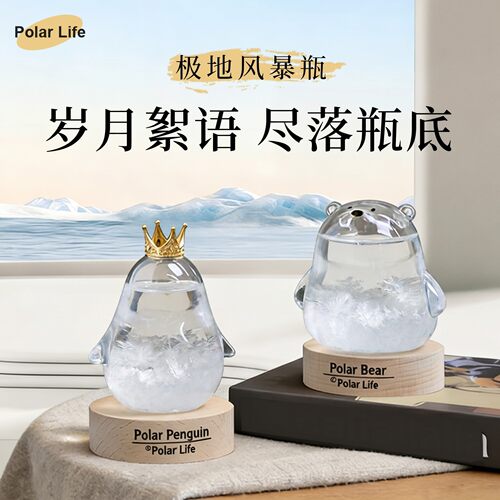 天气预报风暴瓶生日礼物小众高级感可爱送女朋友男生七夕情人节