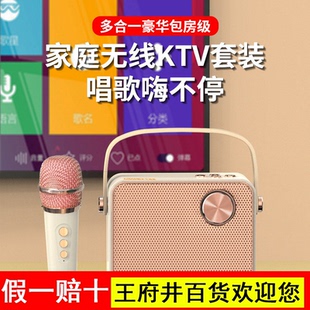 艾硕美家庭KTV音响套装k歌麦克风卡拉ok唱歌机家用影院会议室音箱