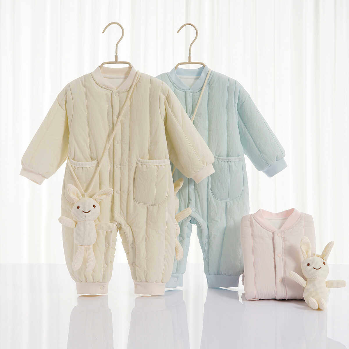 羽绒棉连体衣秋冬A类ins风爬服