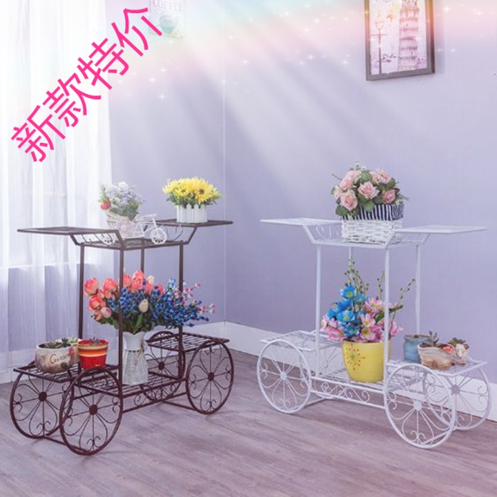 欧韩花架子多层室内特价阳台置物架铁艺客厅省空间花盆落地式绿萝