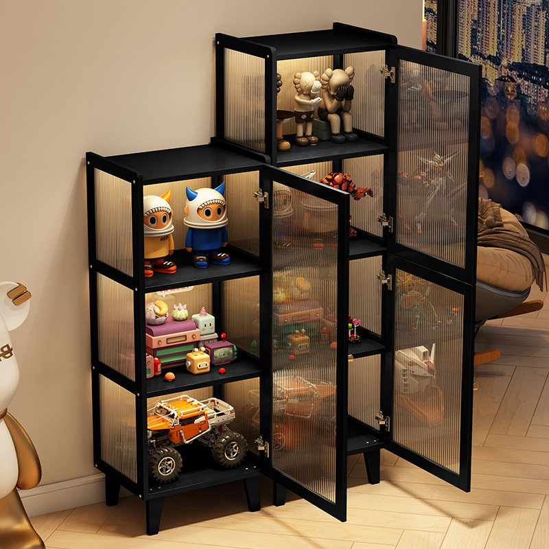 爆款手办展示柜书柜亚克力透明防尘乐高盲盒摆件模型收纳柜子