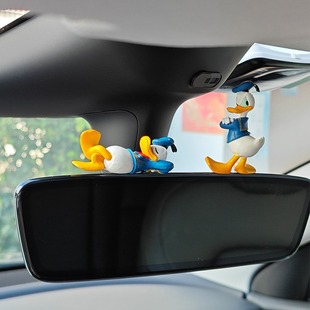 汽车摆件唐老鸭中控屏幕可爱搞怪装 饰品女车载后视镜2026车内饰品
