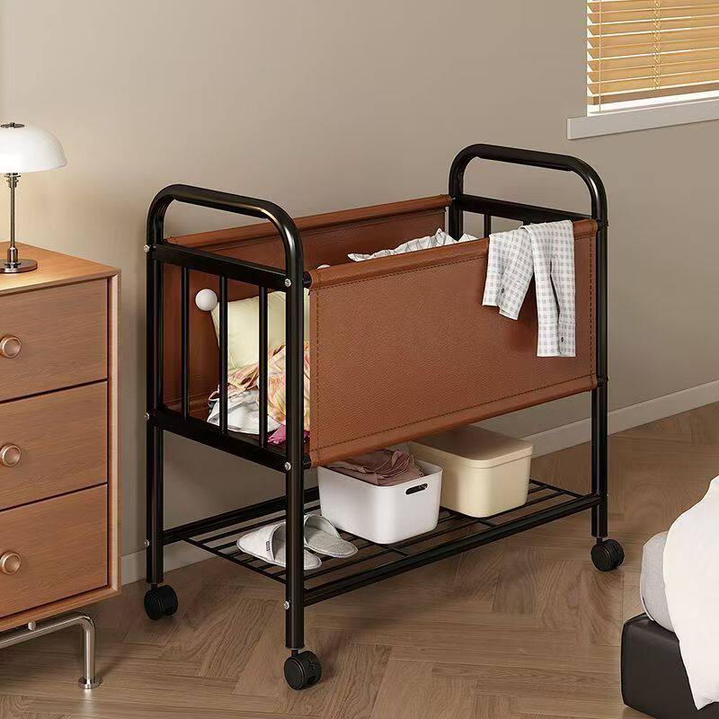 脏衣篮家用可移动小推车脏衣篓卧室隔夜衣服收纳神器卫生间洗衣篮