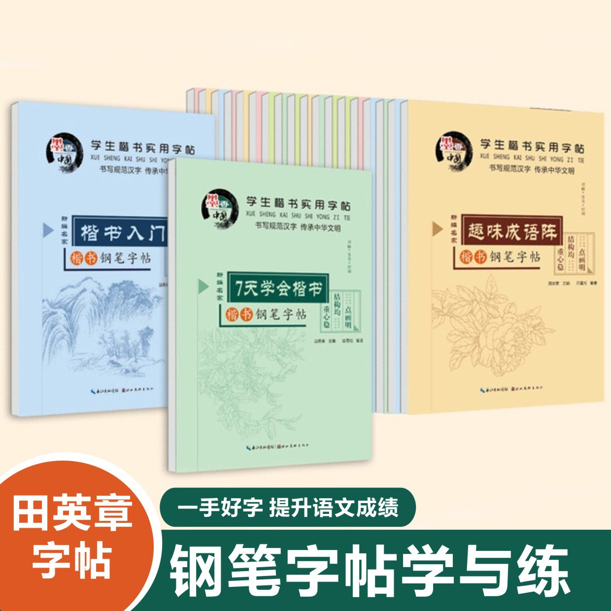 田英章楷书中小学生成人钢笔硬笔带临摹纸初学者楷书练字帖