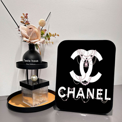 新款ins小香风餐桌装饰画网红艺术卧室时尚奢侈品北欧摆件客厅