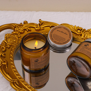 香薰蜡烛室内家用卧室持久小众氛围装 饰浪漫香氛熏香情大豆蜡