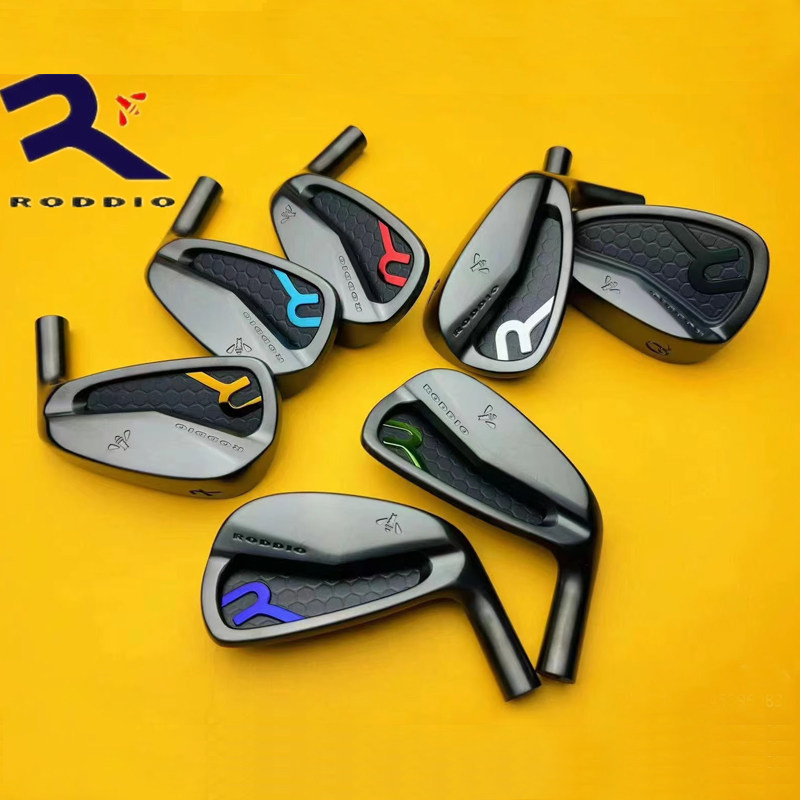正品Roddio小蜜蜂铁杆组黑色PC高容错DLC彩色限量男高尔夫球杆