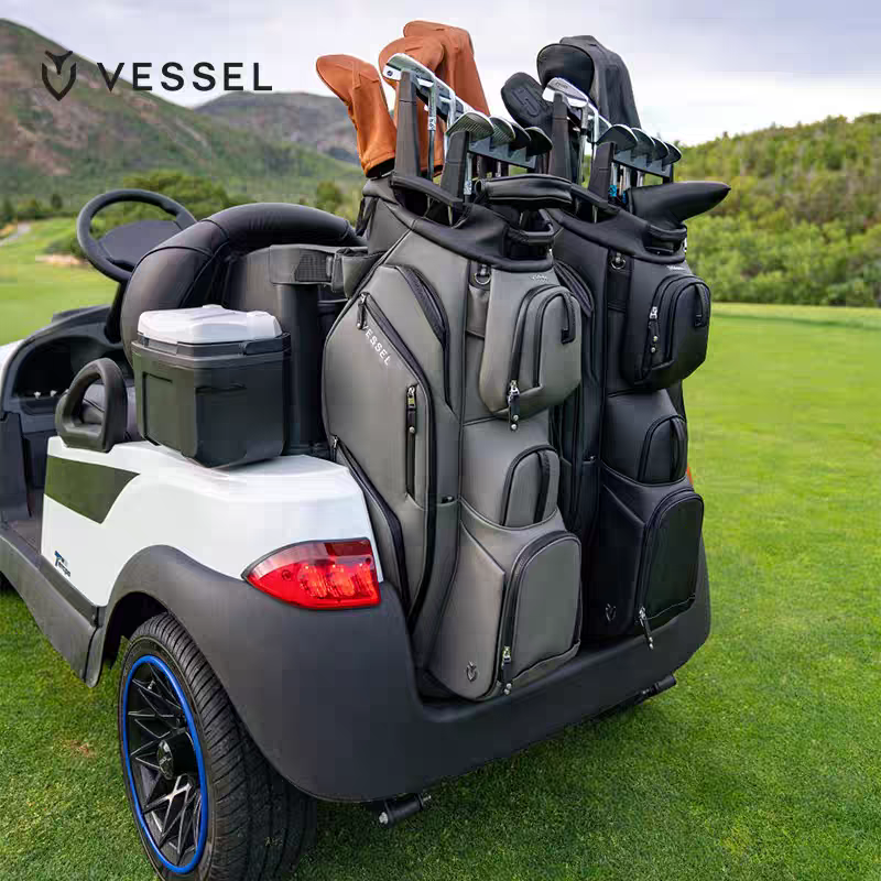 VESSEL2025高尔夫球包LUXPRO球车袋男士9.5寸7格可搭配专属铁杆架