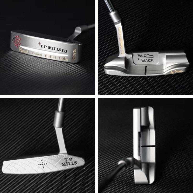 正品T.P.MILLS高尔夫推杆GSS材质一字半圆推杆手工球杆带礼盒