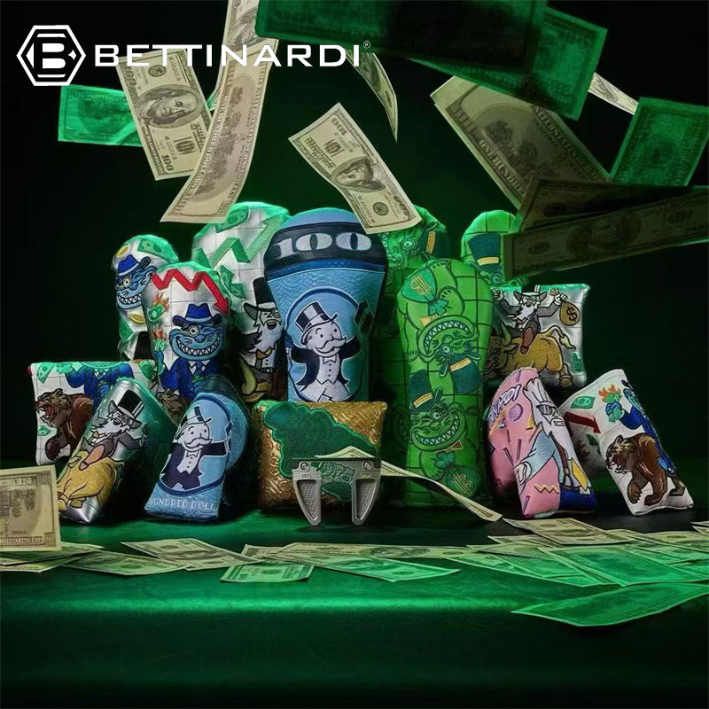 Bettinardi高尔夫球杆套玩家刺绣主题限量大头推杆套直条一字杆套