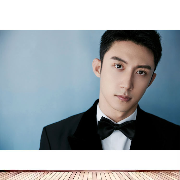 型男黄景瑜海报影视明星海报周边出租房贴纸咖啡厅网咖背景装饰