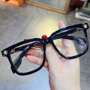 简丹萝心潮百搭新品眼镜框复古超轻大框黑色近视防蓝光平光