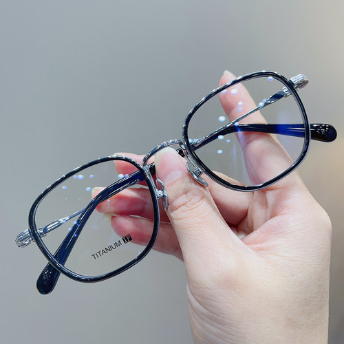 复古时尚百搭超轻钛架防蓝光