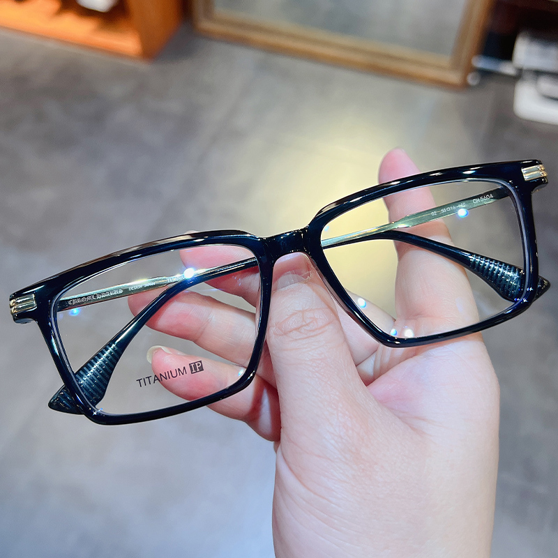 复古方形全框镜架近视防蓝光