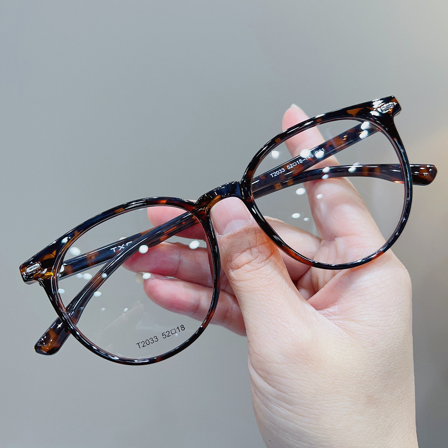 复古时尚百搭超轻板材圆形眼镜框