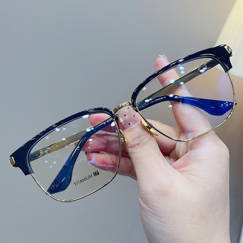 复古时尚超轻大框大脸眉毛眼镜框