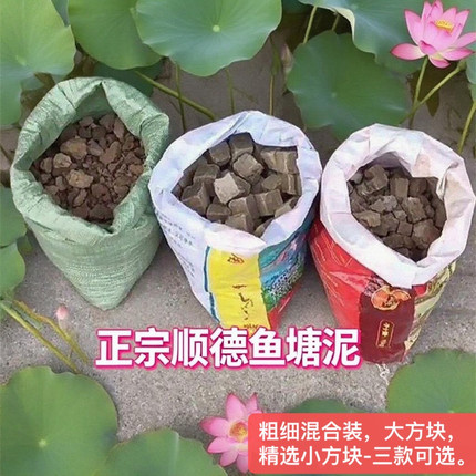 只发广东-优质塘泥总汇 栽培基质大颗粒鱼塘泥块小颗粒花泥种植土