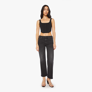 MOTHER DENIM 中腰直筒拉链门襟牛仔裤女春季新品10807-1611-SPF