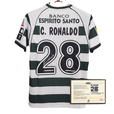Portugal Lisbon Ronaldo jersey printed signature shirt