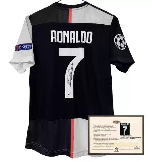 19-20 Ronaldo Juve football jersey printed signature shirt