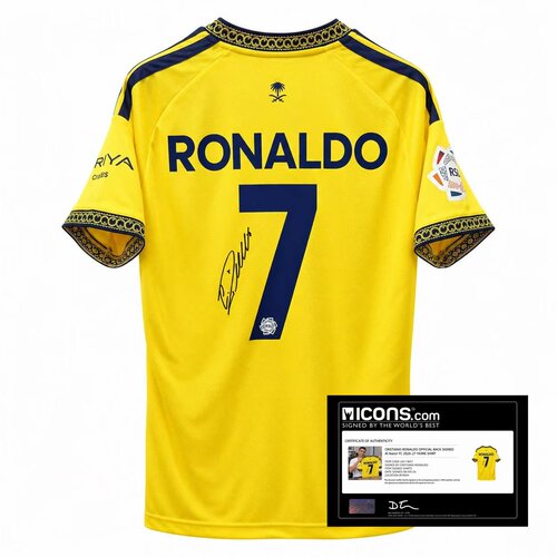 2627al nassr ronaldo printed signature football jersey icons
