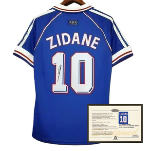 98French Zidane printed football jersey