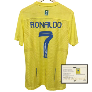 23-24 Al-Nassr Ronaldo Soccer Jersey printed signature shirt