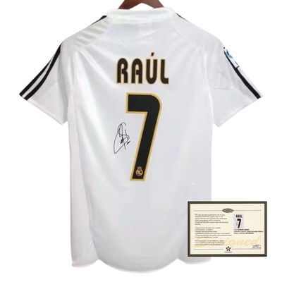 0405 Raul Madrid signed jersey retro style Signature Jerseys