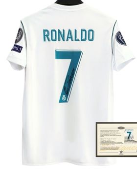 17-18Madrid Ronaldo football jersey printed signature shirt