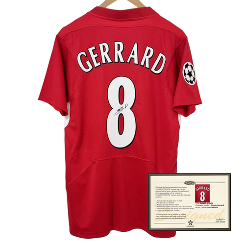 0405Gerrard jersey printed Retro sign shirt