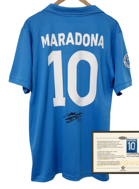 87-88 maradona printed signature Jerseys shirt