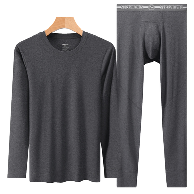 七匹狼正品男士发热保暖内衣套装