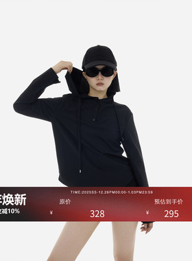 HONORE古月 不费力出街 urbancore风上衣连帽宽松百搭纽扣领卫衣