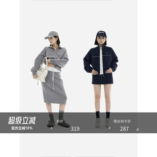 HONORE古月 u风 三明治外套半裙运动套装 知识分子m