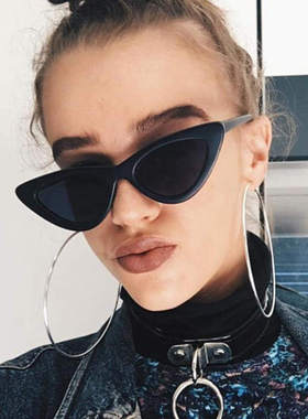 猫眼欧美复古风小框街拍太阳眼镜