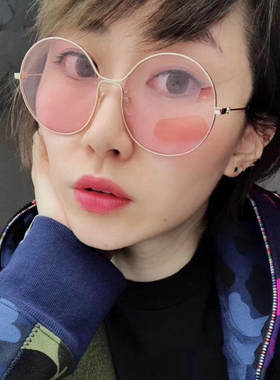 墨镜明星款复古风金属镂空太阳镜