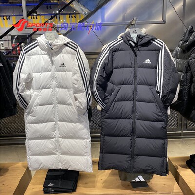 阿迪达斯长款羽绒服男女休闲保暖连帽外套 H20760 HN2099 IT8714