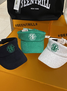 韩国正品代购beentrill23夏新款毛巾料golf空顶刺绣标情侣棒球帽