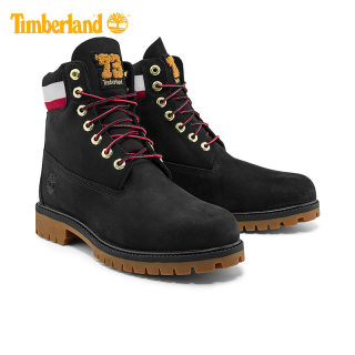 Timberland添柏岚户外男鞋新款户外休闲防水皮革黑色马丁靴|A2GZ9