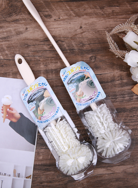 满3件包邮日本KOMEKI纳米杯刷瓶刷海绵刷奶瓶刷清洁刷水杯水壶刷